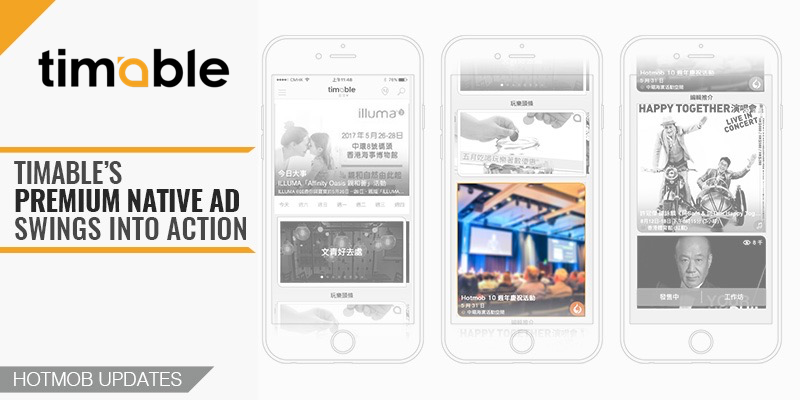 Timable Premium Native Ad Web Banner