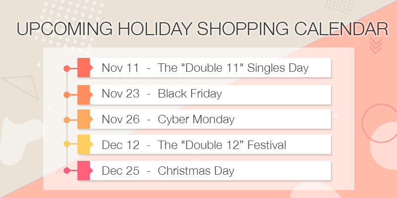 Shopping Holiday Calendar by Hotmob 2018