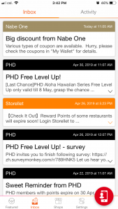 Storellet push notification example